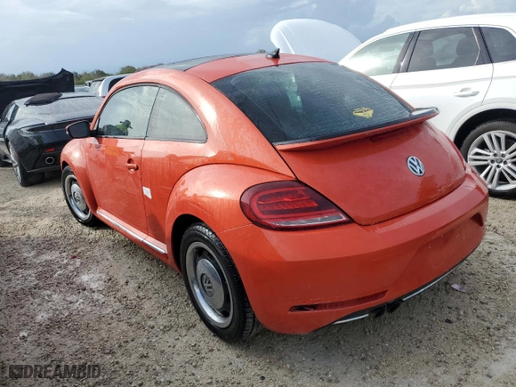 2018 Volkswagen Beetle S with VIN 3VWFD7AT5JM705503, listed as a Copart auction lot 75129054 with 0 mi miles and Non Repairable. Bid and sale history available at carsss.com. Image 2.