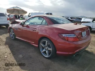 2015 Mercedes-Benz SLK-Class SLK 250 with VIN WDDPK4HA4FF104659, listed as a Copart auction lot 45930934 with 23,641 mi miles. Bid and sale history available at carsss.com. Image 2.