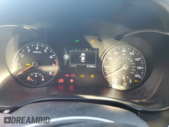 2016 Kia Optima SX Turbo with VIN 5XXGW4L23GG048523, listed as a Copart auction lot 47489175 with 91,922 mi miles and Salvage Title. Bid and sale history available at carsss.com. Image 9.