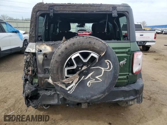 2022 Ford Bronco with VIN 1FMEE5BP9NLB50804, listed as a Copart auction lot 54220825 with 22,080 mi miles and Salvage title. Bid and sale history available at DreamBid. Image 6.