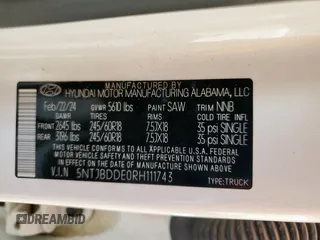 2024 Hyundai Santa Cruz SEL z VIN 5NTJBDDE0RH111743, wystawiony jako Copart lot #66049935 z przebiegiem 17 489 mil mil oraz Szkoda całkowita • Salvage title. Historia ofert i sprzedaży dostępna na DreamBid. Obrazek 12.