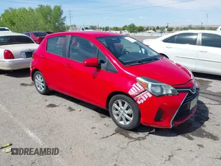 2015 Toyota Yaris L with VIN VNKKTUD33FA027229, listed as a IAAI auction lot 42147103 with 143,304 mi miles and . Bid and sale history available at DreamBid. Image 1.