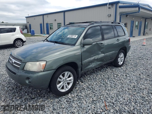 2007 Toyota Highlander Hybrid with VIN JTEGW21A070020481, listed as a Copart auction lot 52300115 with 295,059 mi miles and Salvage Title. Bid and sale history available at carsss.com. Image 1.