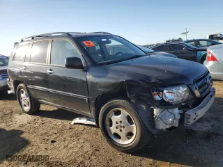 2006 Toyota Highlander with VIN JTEGP21AX60114203, listed as a Copart auction lot 44752775 with 184,320 mi miles and Salvage Title. Bid and sale history available at carsss.com. Image 4.
