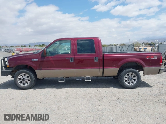 2004 Ford F-250 XL with VIN 1FTNW21P24EC90892, listed as a IAAI auction lot 42078057 with 243,464 mi miles and . Bid and sale history available at DreamBid. Image 14.