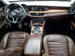 2019 Alfa Romeo Stelvio Ti with VIN ZASPAKBN4K7C42498, listed as a Copart auction lot 43219645 with 102,115 mi miles and Clean title. Bid and sale history available at DreamBid. Image 8.