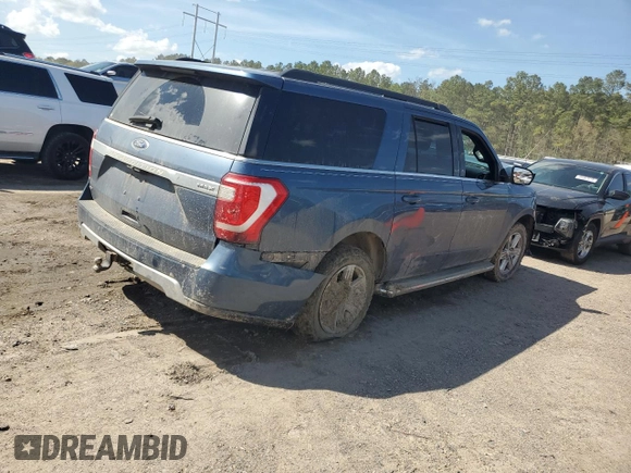 2018 Ford Expedition Max XLT with VIN 1FMJK1HTXJEA65442, listed as a Copart auction lot 50409205 with 136,100 mi miles and Salvage Title. Bid and sale history available at DreamBid. Image 3.
