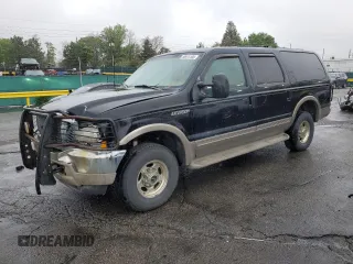 2001 Ford Excursion Limited z VIN 1FMSU43F31EC18728, wystawiony jako Copart lot #58974105 z przebiegiem 266 747 mil mil oraz Szkoda całkowita • Salvage title. Historia ofert i sprzedaży dostępna na DreamBid. Obrazek 1.