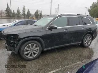 2021 Mercedes-Benz GLS with VIN 4JGFF5KEXMA449860, listed as a Copart auction lot 44813525 with 30,877 mi miles and Salvage Title. Bid and sale history available at carsss.com. Image 1.