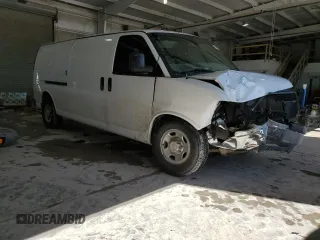 2017 Chevrolet Express Cargo Van with VIN 1GCZGHFG9H1104093, listed as a Copart auction lot 46190765 with 0 mi miles and Salvage Title. Bid and sale history available at carsss.com. Image 4.
