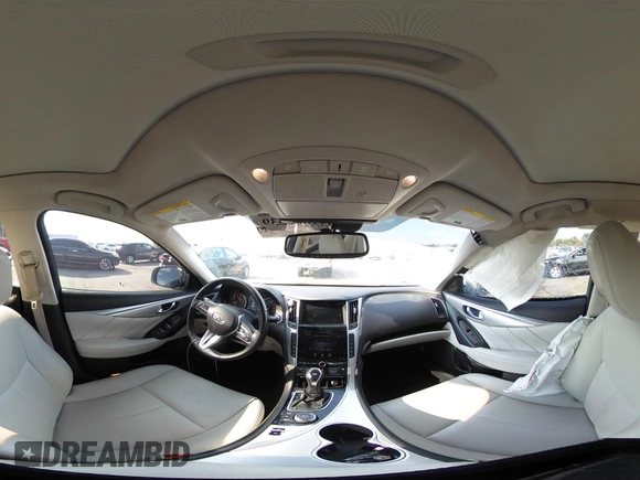 2021 Infiniti Q50 3.0t LUXE with VIN JN1EV7BP3MM700462, listed as a IAAI auction lot 41800539 with 55,866 mi miles. Bid and sale history available at carsss.com. Image 18.