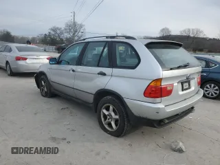 2002 BMW X5 3.0i with VIN 5UXFA53572LP54508, listed as a Copart auction lot 85008904 with 207,831 mi miles and Salvage Title. Bid and sale history available at carsss.com. Image 2.