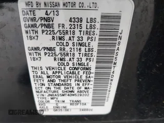 2013 Nissan Rogue S with VIN JN8AS5MT4DW529202, listed as a IAAI auction lot 42057957 with 126,152 mi miles and . Bid and sale history available at DreamBid. Image 9.