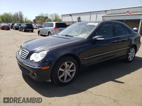 2007 Mercedes-Benz C 280 Luxury with VIN WDBRF92H67F928723, listed as a Copart auction lot 54741295 with 179,129 mi miles and Salvage title. Bid and sale history available at DreamBid. Image 1.