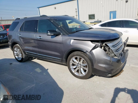 2014 Ford Explorer XLT with VIN 1FM5K7D84EGB94907, listed as a Copart auction lot 53026605 with 0 mi miles and Salvage Title. Bid and sale history available at carsss.com. Image 4.