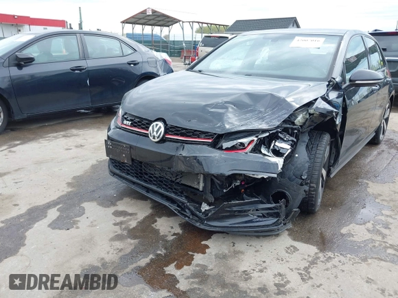 2018 Volkswagen Golf GTI S with VIN 3VW547AU1JM261492, listed as a IAAI auction lot 42007016 with 50,006 mi miles. Bid and sale history available at carsss.com. Image 6.