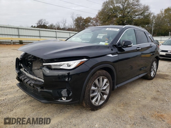 2019 Infiniti QX50 LUXE with VIN 3PCAJ5M3XKF140449, listed as a Copart auction lot 66702012 with 48,468 mi miles. Bid and sale history available at carsss.com. Image 2.