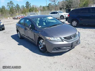 2014 Honda Civic Sedan LX with VIN 19XFB2F58EE245128, listed as a IAAI auction lot 41683612 with 117,755 mi miles. Bid and sale history available at carsss.com. Image 1.