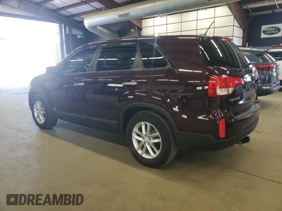 2014 Kia Sorento LX with VIN 5XYKTCA65EG502041, listed as a Copart auction lot 55487085 with 146,182 mi miles and Clean Title. Bid and sale history available at carsss.com. Image 2.