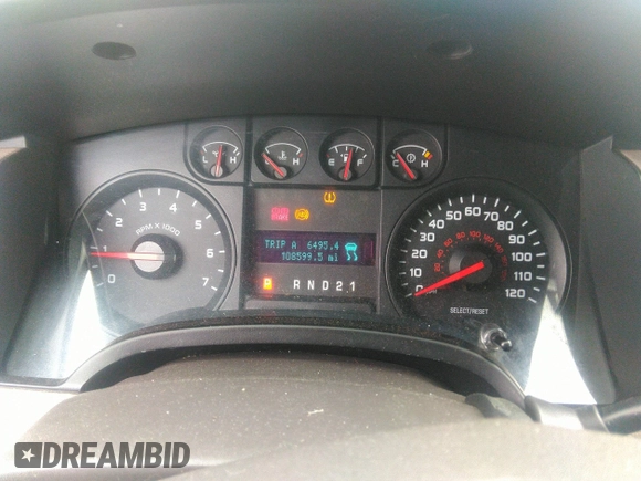 2009 Ford F-150 XL with VIN 1FTRW12W39FA11159, listed as a IAAI auction lot 42445358 with 108,599 mi miles and . Bid and sale history available at DreamBid. Image 7.