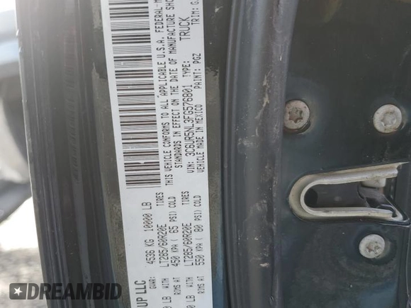 2015 Ram 2500 Laramie with VIN 3C6UR5NL3FG576801, listed as a Copart auction lot 46854805 with 120,821 mi miles and Salvage title. Bid and sale history available at DreamBid. Image 12.