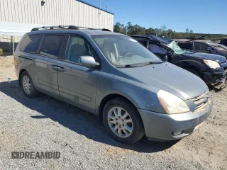 2008 Kia Sedona EX with VIN KNDMB233786265441, listed as a Copart auction lot 74597604 with 0 mi miles and Salvage Title. Bid and sale history available at carsss.com. Image 4.
