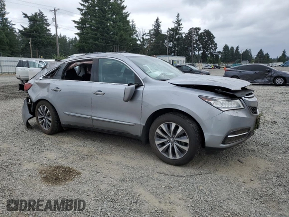 2016 Acura MDX Technology z VIN 5FRYD4H40GB013895, wystawiony jako Copart lot #60727625 z przebiegiem 190 094 mil mil oraz Szkoda całkowita • Salvage title. Historia ofert i sprzedaży dostępna na DreamBid. Obrazek 4.