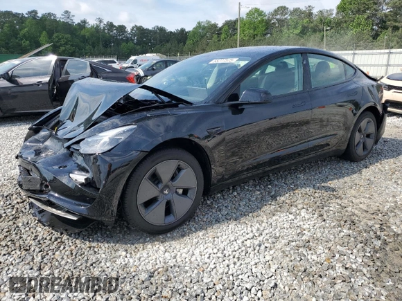 2023 Tesla Model 3 z VIN 5YJ3E1EA4PF559424, wystawiony jako Copart lot #55277575 z przebiegiem 59 886 mil mil oraz Szkoda całkowita • Salvage title. Historia ofert i sprzedaży dostępna na DreamBid. Obrazek 1.
