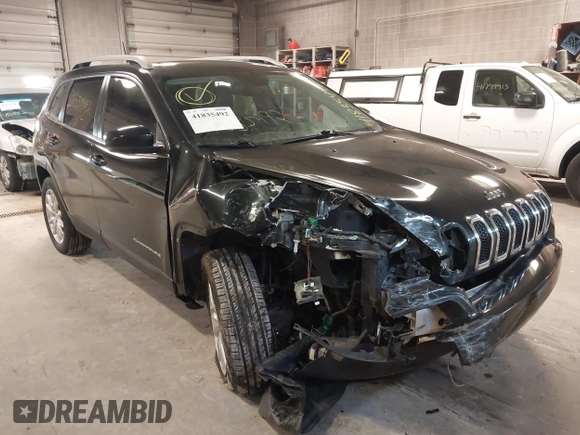 2016 Jeep Cherokee Limited with VIN 1C4PJMDB1GW304332, listed as a IAAI auction lot 41835492 with 84,567 mi miles. Bid and sale history available at carsss.com. Image 6.