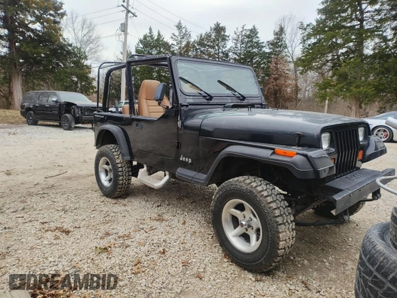 1993 Jeep Wrangler "S" with VIN 1J4FY19P1PP243899, listed as a Copart auction lot 49513795 with 41 mi miles and Clean Title. Bid and sale history available at carsss.com. Image 1.