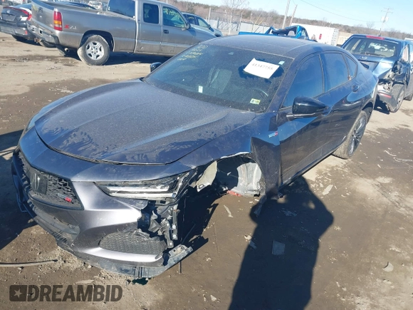 2023 Acura TLX Type S with VIN 19UUB7F05PA003834, listed as a IAAI auction lot 41347755 with 16,680 mi miles. Bid and sale history available at carsss.com. Image 18.