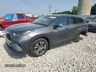2021 Toyota Highlander Hybrid XLE with VIN 5TDGBRCH6MS530099, listed as a Copart auction lot 59496565 with 73,599 mi miles and Clean title. Bid and sale history available at DreamBid. Image 1.