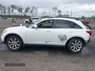 2006 Infiniti FX with VIN JNRAS08U76X103986, listed as a IAAI auction lot 41568439 with 232,135 mi miles. Bid and sale history available at carsss.com. Image 14.