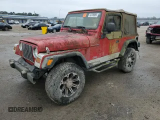 2002 Jeep Wrangler SE with VIN 1J4FA29P32P706533, listed as a Copart auction lot 43709055 with Not Provided miles and Salvage Title. Bid and sale history available at carsss.com. Image 1.