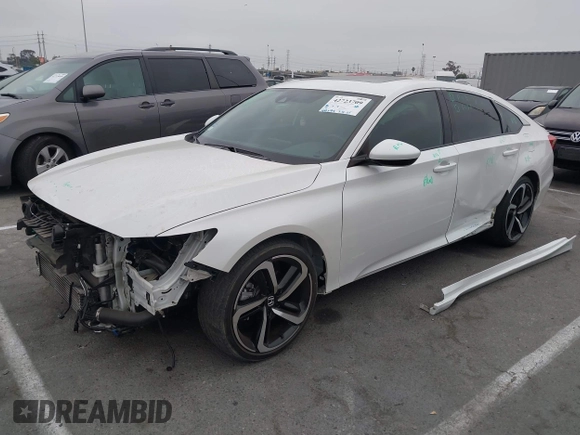 2020 Honda Accord Sport with VIN 1HGCV2F32LA027650, listed as a IAAI auction lot 42723709 with 48,289 mi miles and . Bid and sale history available at DreamBid. Image 2.