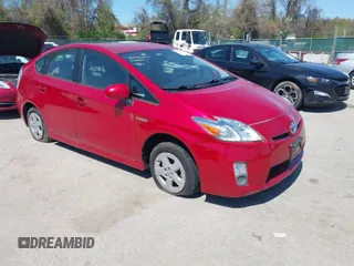 2010 Toyota Prius II with VIN JTDKN3DU2A0085790, listed as a IAAI auction lot 42053876 with 271,296 mi miles. Bid and sale history available at carsss.com. Image 1.