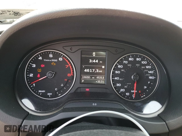 2017 Audi A3 Sedan Premium with VIN WAUB8GFF6H1007155, listed as a Copart auction lot 68872083 with 106,095 mi miles. Bid and sale history available at carsss.com. Image 9.