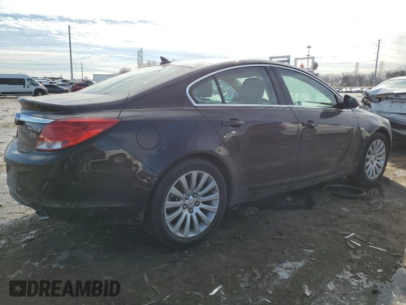 2011 Buick Regal CXL Turbo TO3 with VIN W04GX5GV1B1129123, listed as a Copart auction lot 44267065 with Not provided miles and Salvage title. Bid and sale history available at DreamBid. Image 3.