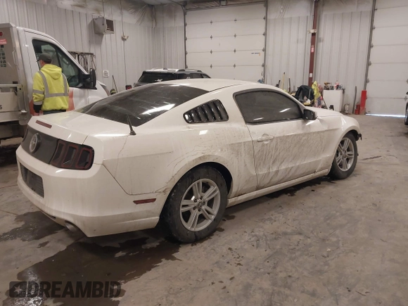 2013 Ford Mustang V6 with VIN 1ZVBP8AM0D5281131, listed as a IAAI auction lot 41447563 with 119,820 mi miles. Bid and sale history available at carsss.com. Image 4.