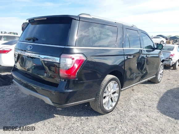 2018 Ford Expedition Max Limited with VIN 1FMJK2AT0JEA66289, listed as a IAAI auction lot 41737046 with 104,802 mi miles. Bid and sale history available at carsss.com. Image 4.