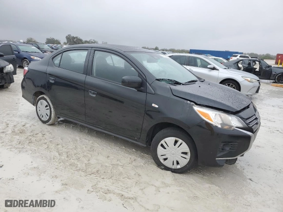 2023 Mitsubishi Mirage G4 ES with VIN ML32FUFJ1PHF05223, listed as a Copart auction lot 42300015 with 22,805 mi miles and Salvage Title. Bid and sale history available at carsss.com. Image 4.