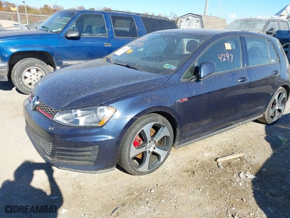 2016 Volkswagen Golf GTI SE with VIN 3VW4T7AU4GM036765, listed as a IAAI auction lot 40674297 with 199,583 mi miles. Bid and sale history available at carsss.com. Image 2.