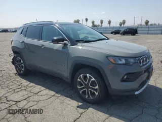 2022 Jeep Compass Limited с VIN 3C4NJDCB7NT117219, выставлен на аукционе Copart как лот 60330765 с пробегом 25 760 миль миль и Списание • Salvage title. История ставок и продаж доступна на DreamBid. Изображение 4.