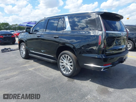 2023 Cadillac Escalade 4WD Premium Luxury with VIN 1GYS4BKL4PR236070, listed as a IAAI auction lot 41905971 with 40,382 mi miles and . Bid and sale history available at DreamBid. Image 3.