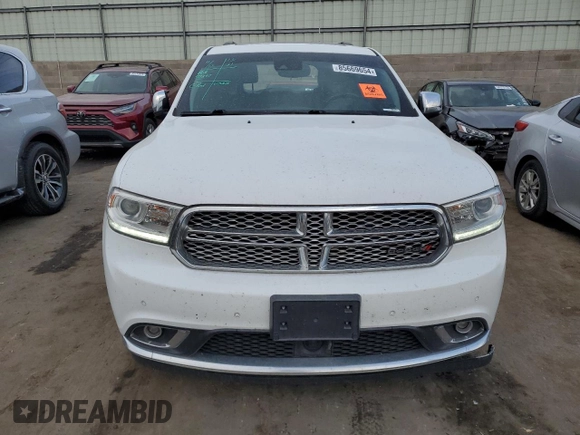 2018 Dodge Durango Citadel with VIN 1C4RDJEG6JC176929, listed as a Copart auction lot 85669654 with 78,373 mi miles and Salvage title. Bid and sale history available at DreamBid. Image 5.