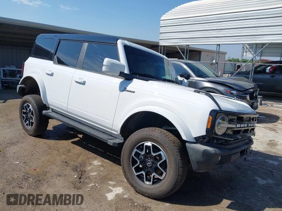 2024 Ford Bronco Outer Banks с VIN 1FMDE8BH3RLB55220, выставлен на аукционе IAAI как лот 42290827 с пробегом 9 415 миль миль и . История ставок и продаж доступна на DreamBid. Изображение 1.