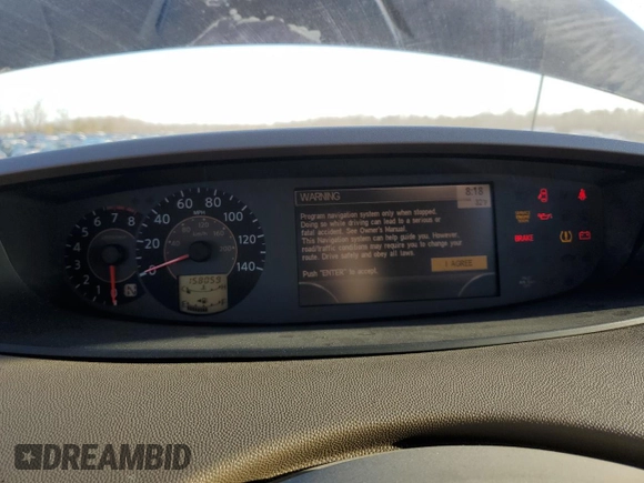 2005 Nissan Quest SE with VIN 5N1BV28U25N131126, listed as a Copart auction lot 45471885 with 158,059 mi miles and Clean Title. Bid and sale history available at carsss.com. Image 9.