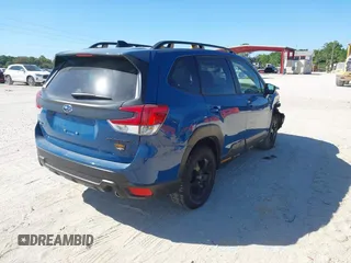 2024 Subaru Forester Wilderness with VIN JF2SKAJC3RH504740, listed as a IAAI auction lot 41822589 with 6,582 mi miles. Bid and sale history available at carsss.com. Image 4.