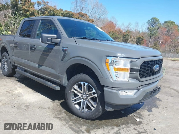 2021 Ford F-150 XL with VIN 1FTEW1EP0MFA56166, listed as a IAAI auction lot 41858793 with 48,498 mi miles and . Bid and sale history available at DreamBid. Image 1.