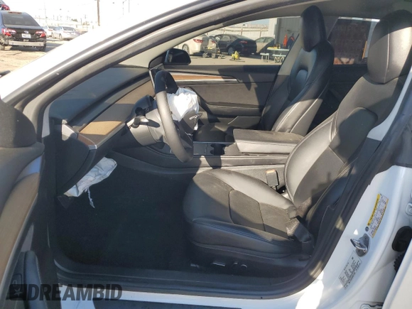 2022 Tesla Model 3 Long Range with VIN 5YJ3E1EB1NF174764, listed as a Copart auction lot 46035765 with 54,434 mi miles and Salvage Title. Bid and sale history available at carsss.com. Image 7.